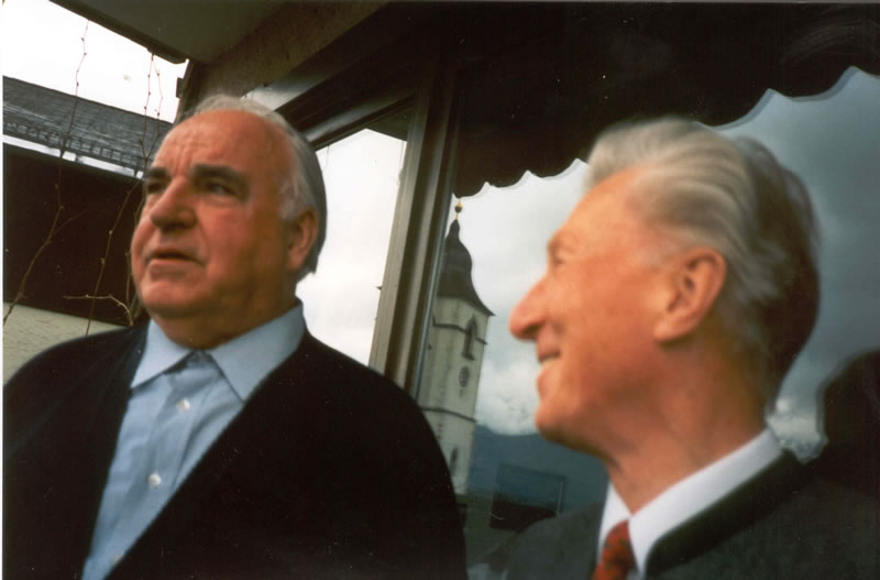 Helmut Kohl und Karl Sungler