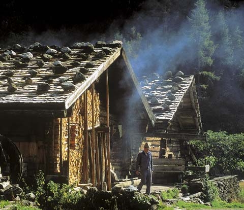 Morgenstimmung auf einer Alm im Nationalpark Hohe Tauern