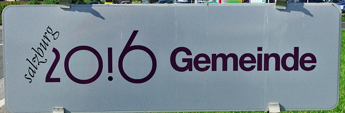 Salzburg 2016 Gemeindeschild