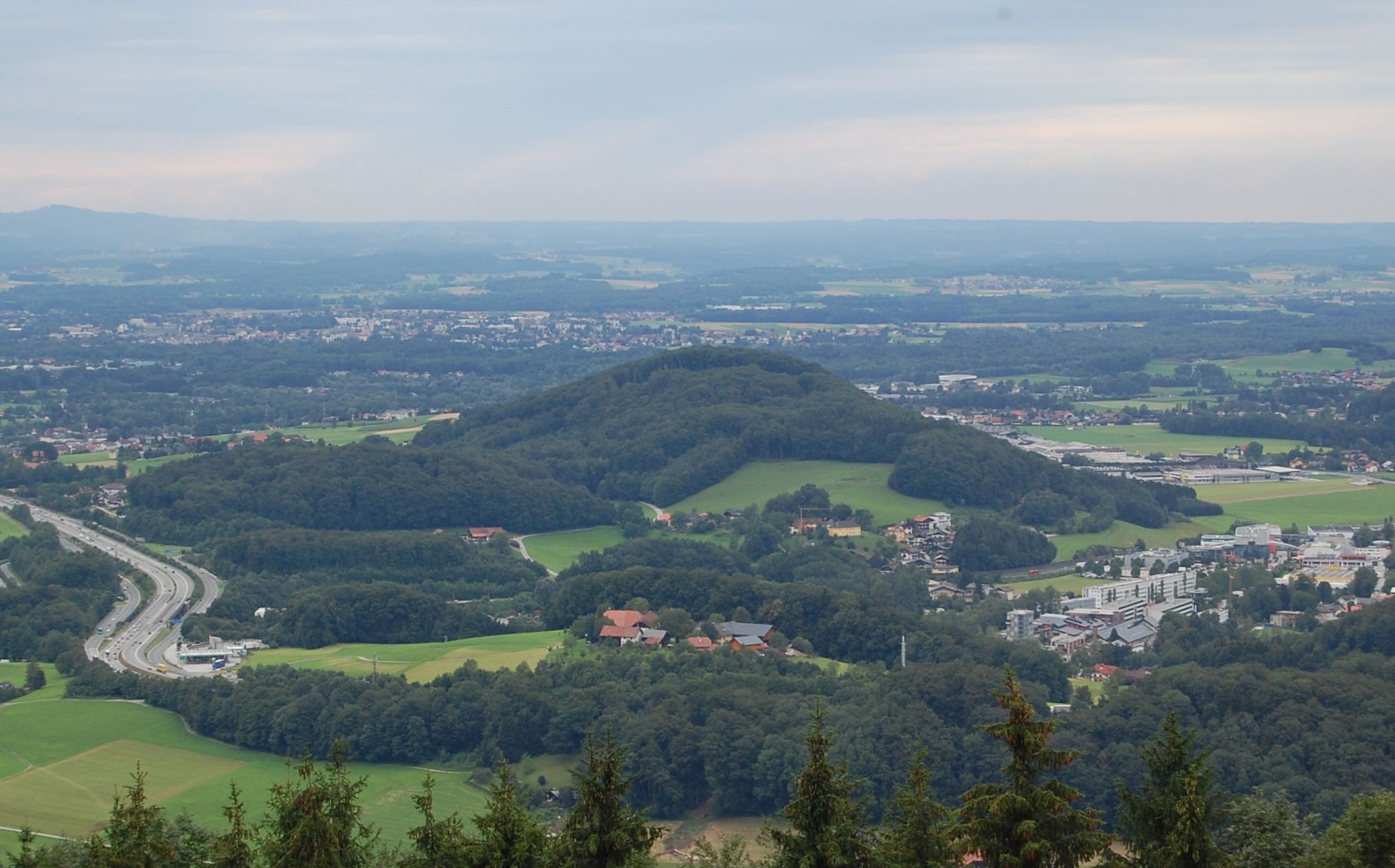 Nußdorf, Kasern, Radeck, v. Daxlueg aus aufgenommen