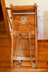 Eine originale Kraxe für Sonnblick-Träger, mit der Lasten bis zu 96 kg getragen wurden.