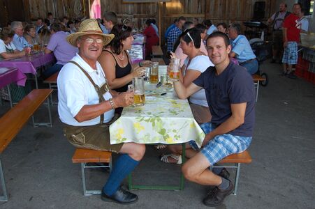 Hermann Höpflinger nach einem Auftritt in geselliger Runde