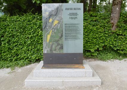 Glasstele >Lageplan<