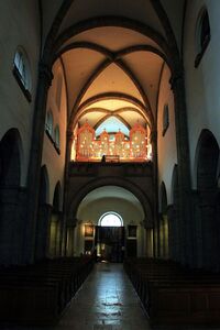 Westempore mit Metzler-Orgel.