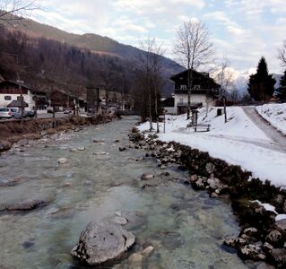 Ramsauer Ache im Bereich des Ortes Ramsau
