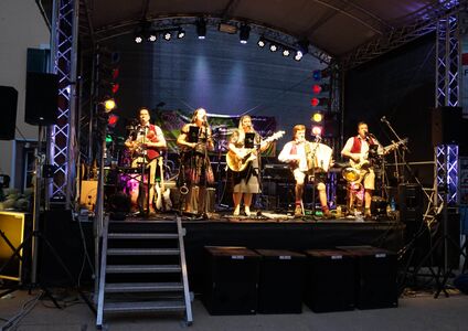 August 2019, Auftritt bei der Eröffnungsveranstaltung zum Fallschirm-Zielsprung-Weltcup 2019