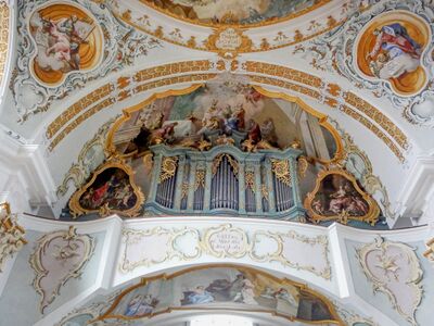 Wallfahrtskirche Marienberg, Chorseite.