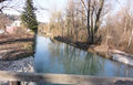 Almkanal in Leopoldskron in Richtung Pulvermühle