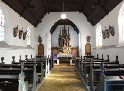 Freidhofskirche in Hallein-Burgfried, Innenansicht.