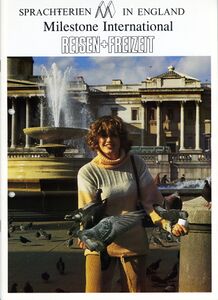 Das "Milestone"-Sprachreisenprogramm, das Peter Krackowizer dann später mit seinem "mosaik reiseservice" noch einige Jahre anbot.