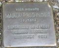 Stolperstein für Maria Prodinger (* 1914, † 1941); in der Stauffenstraße Nr. 15