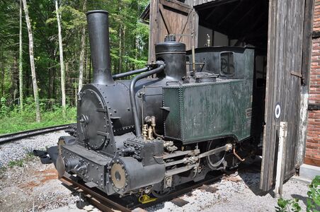 Lokomotive Nummer 1 im Salzburger Freilichtmuseum am 11. Mai 2016.