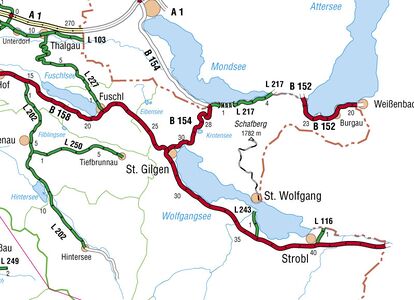 Verlauf der Straße.