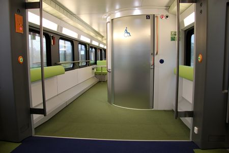 In einem WESTbahn-Zug.