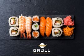 Sushi- und Makivarivariationen