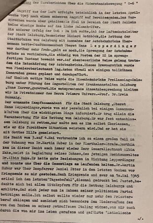 Zweite Seite von Johann Vogls Bericht über "06"