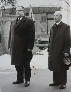 Landeshauptmann Hans Lechner auf Gemeindebesuch in Thalgau, hier mit Johann Hierner