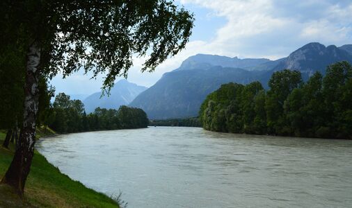 Der Inn bei Rattenberg in Tirol