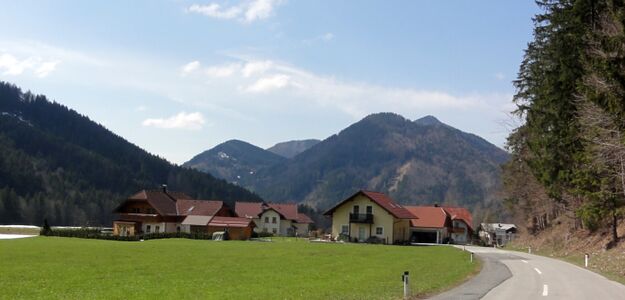 östlicher Ortsbeginn von Tiefbrunnau