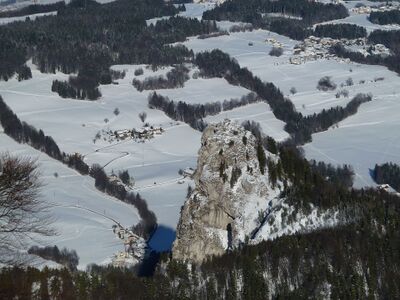 Der Nockstein vom Gaisberg aus fotografiert