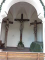 Kreuzigungsgruppe in der Hochkreuzkapelle in Mondsee