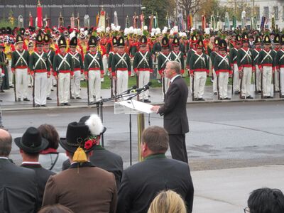 2018 Festrede von Landeshauptmann Dr. Wilfried Haslauer anlässlich 100 Jahre Republik Österreich am 21.10.2018 auf dem Wiener Heldenplatz.
