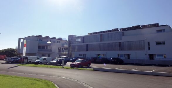 Zufahrt zur Wohnanlage "Wohnsitz Schönthalgau"