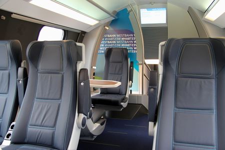 In einem WESTbahn-Zug.