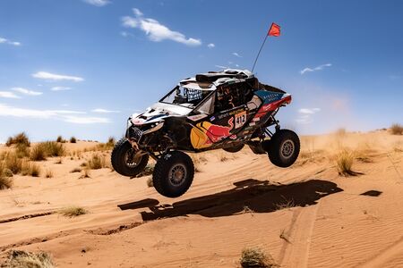 Matthias Walkner ist hier während der 4. Etappe der Rallye du Maroc in Zagora, Marokko, am 2. Oktober 2026 zu sehen.