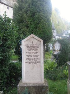 Das Grab von Martin Hell