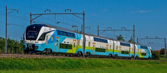 Ein WESTbahn-Zug].