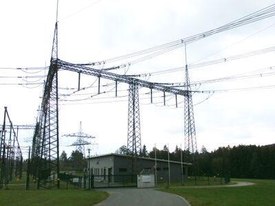 380 KV Anschlussstelle beim Umspannwerk Salzburg
