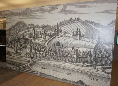 Alte Darstellung von Reichenhall