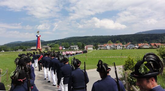 Fronleichnamsfest in Thalgau, Prozession, teilnehmende Vereine
