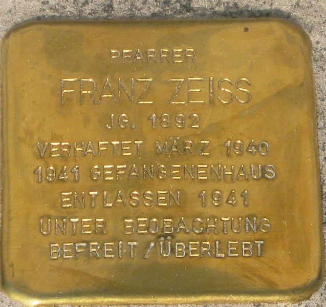 Datei:Stolperstein Franz Zeiss.JPG