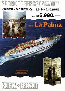 Schnupperkreuzfahrten waren der "Renner": Eine Strecke mit einem Kreuzfahrtschiff, eine Strecke mit Austrian Airlines (damals noch "Austrian Airtransport", die Chartertochter der AUA).