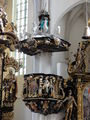 Predigtkanzel in der Pfarrkirche Eggelsberg