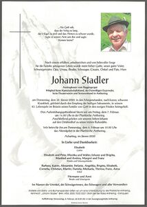 Hans Stadler, Parte 2020