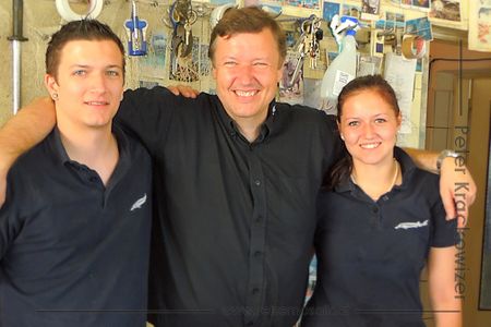 Walter mit Tochter Alexandra und Sohn Patrick