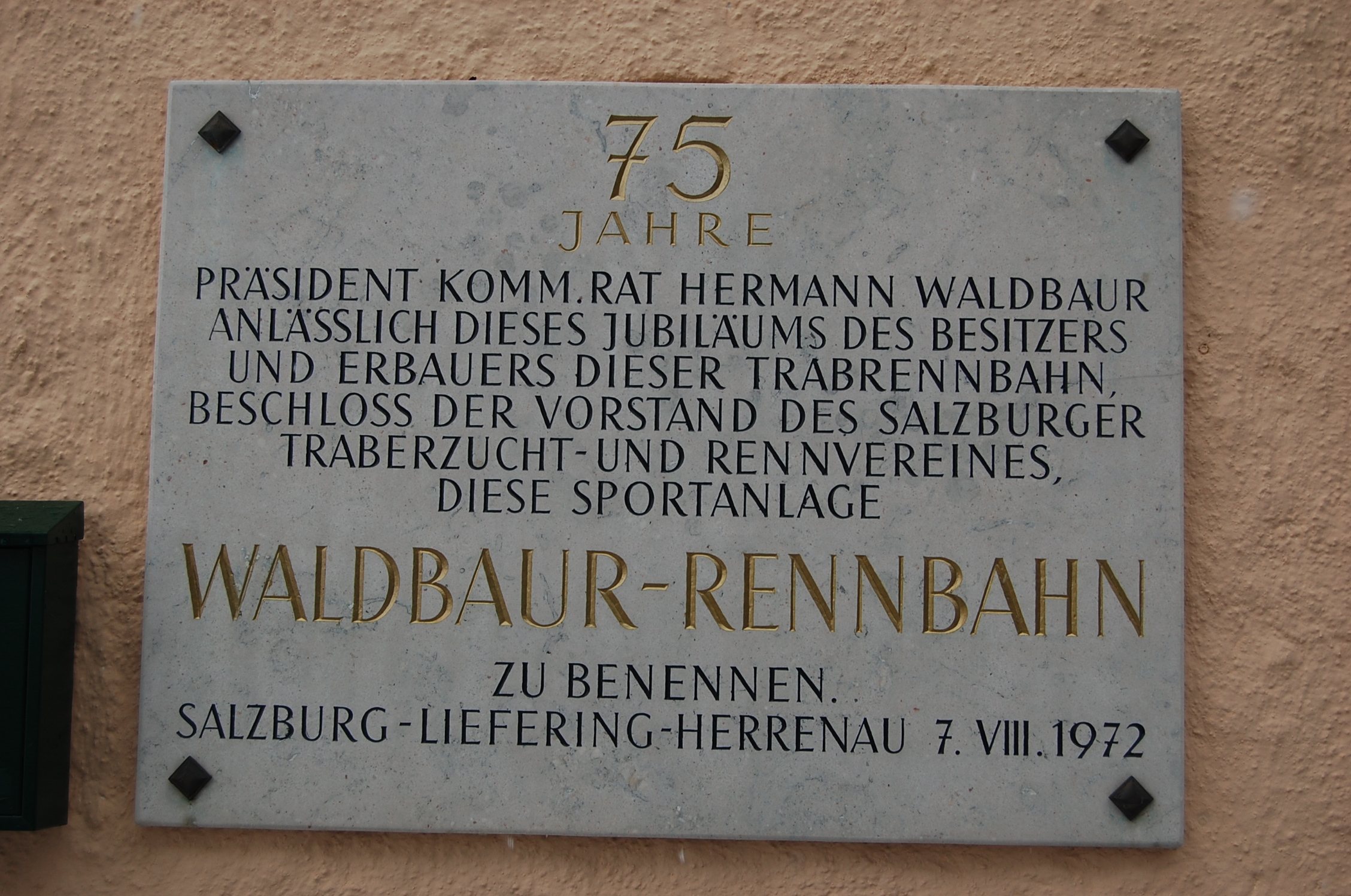 Waldbaur-Gedenktafel