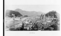 Altstadt von Salzburg mit Baugrube der abgerissenen Kavalleriekaserne am Hanuschplatz 1857 oder später.png