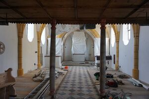 Pfarrkirche Perwang wird renoviert.JPG